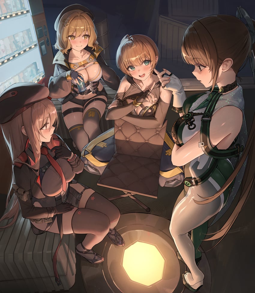 anis, rapi, eve, and lily artemis ii (goddess of victory: nikke and 1 more) drawn by hinaki_(hinaki_0102)