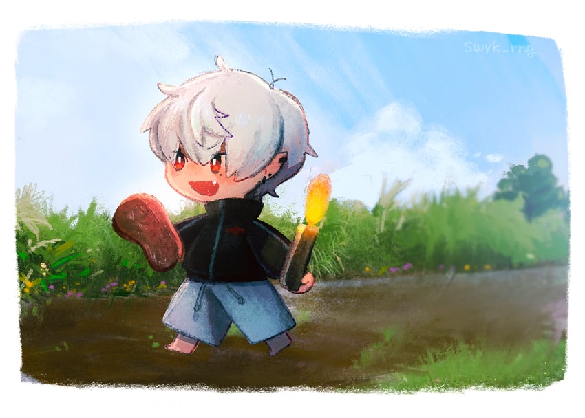 kuzuha (nijisanji and 1 more) drawn by kiduta_cielo
