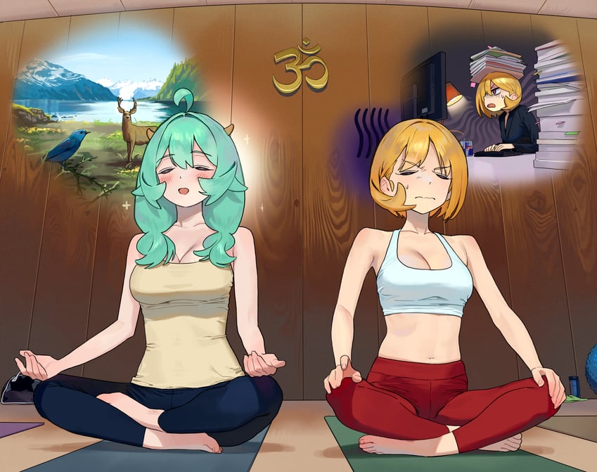 sekoshi and nahia (original and 2 more) drawn by some1else45