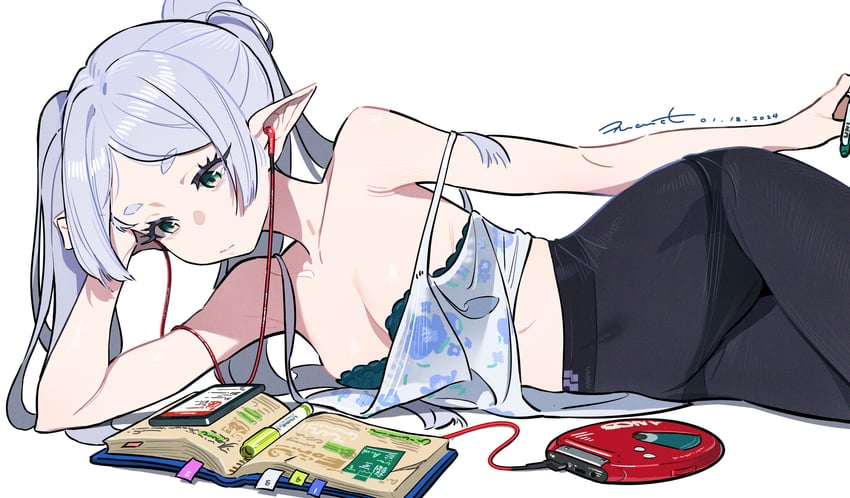 frieren (sousou no frieren and 1 more) drawn by tizibade