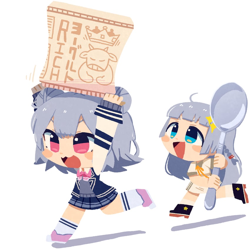 kizuna akari and koharu rikka (voiceroid and 3 more) drawn by konohoshi