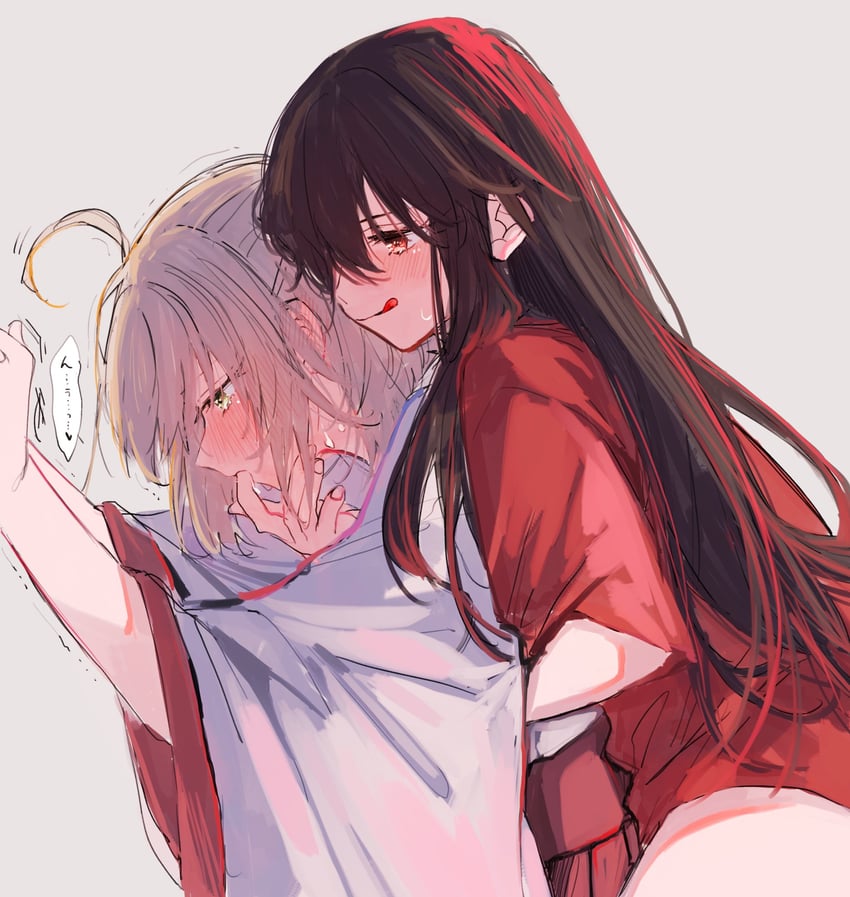 okita souji and oda nobunaga (fate and 1 more) drawn by amane_(7783)