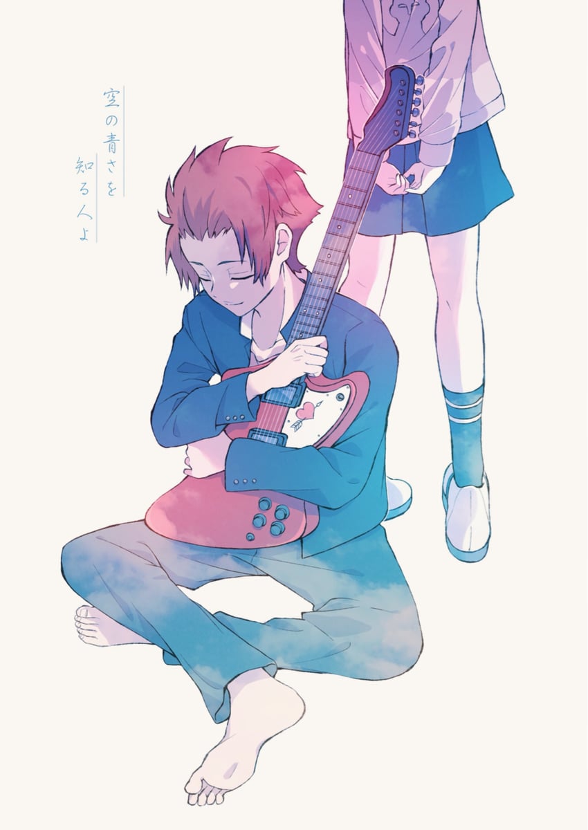 aioi aoi and kanamuro shinnosuke (sora no aosa o shiru hito yo) drawn by sorane_(35857815)