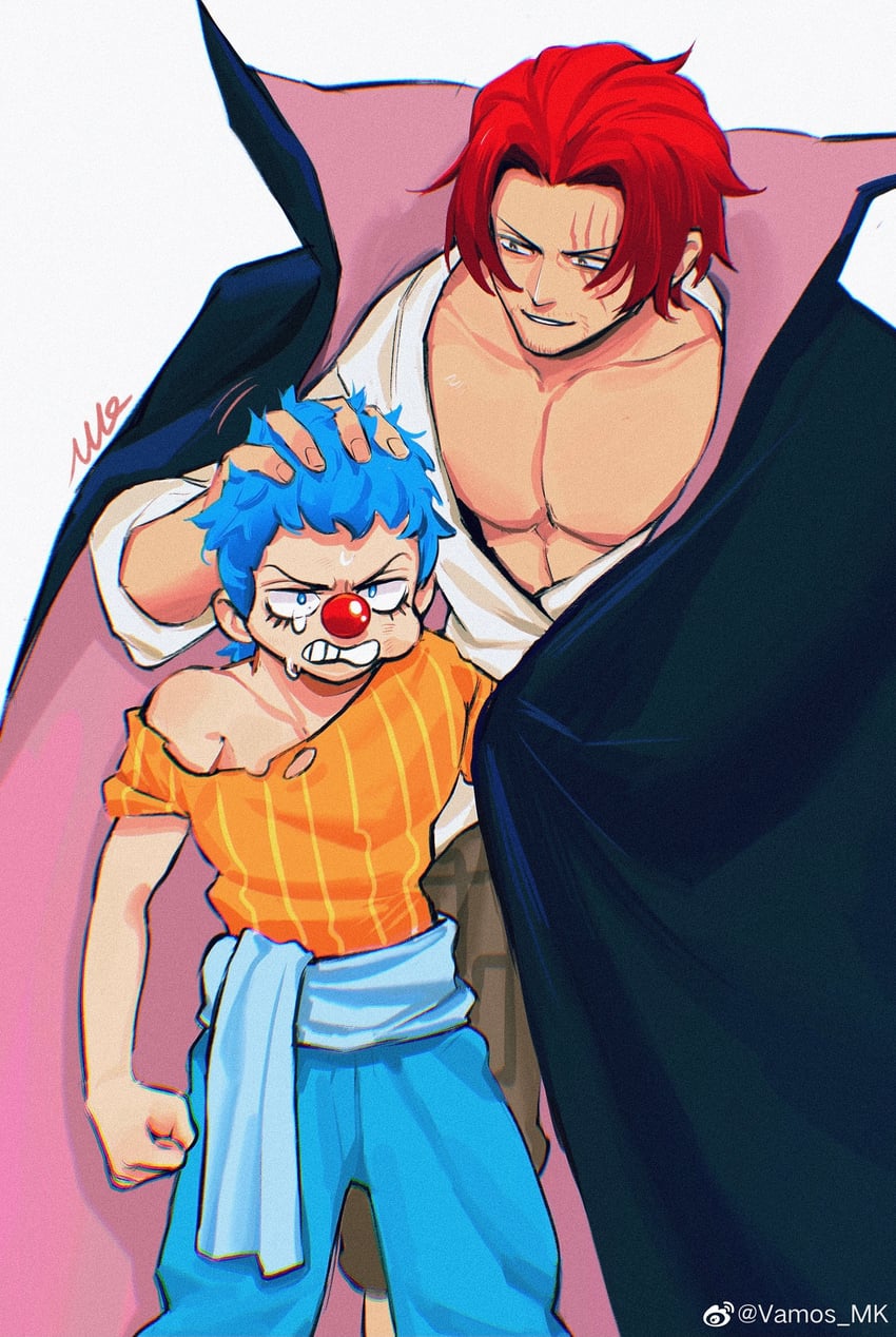 shanks and buggy the clown (one piece) drawn by vamos_mk