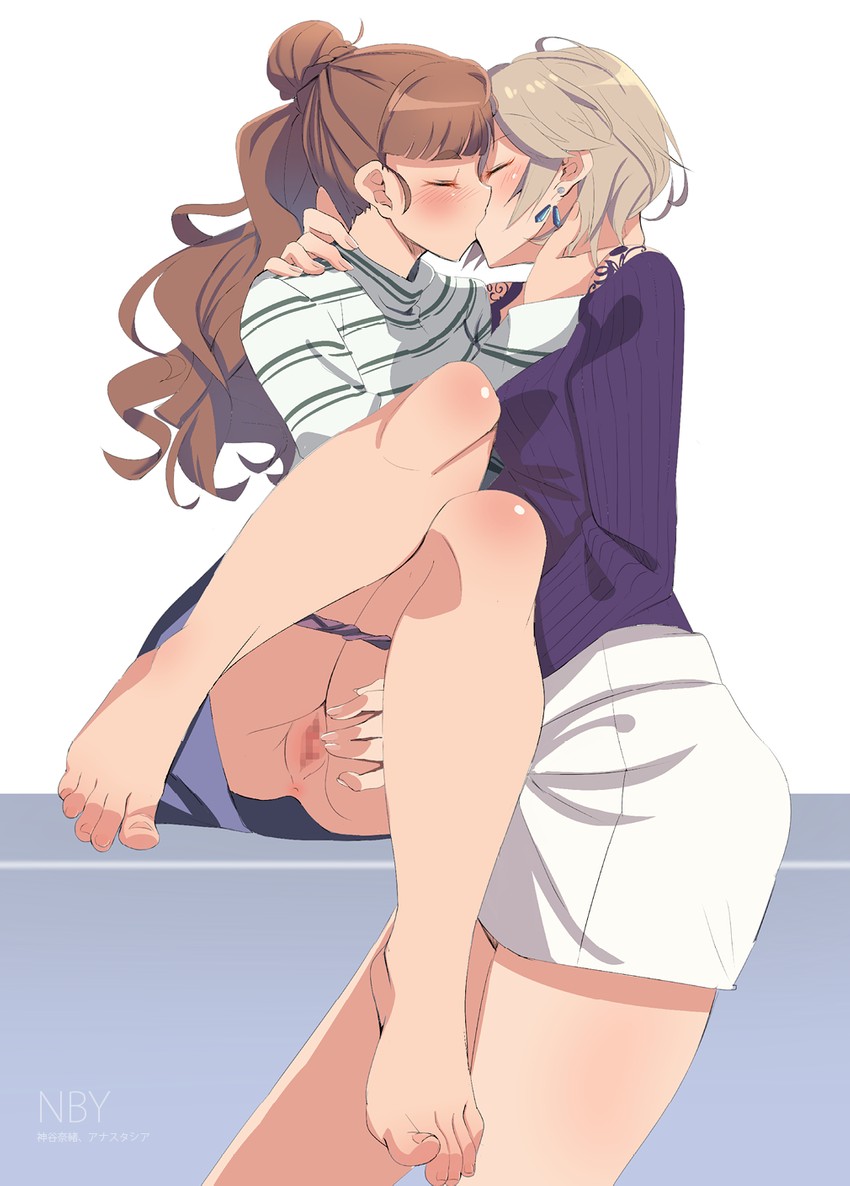 anastasia and kamiya nao (idolmaster and 1 more) drawn by casino_(casinoep)
