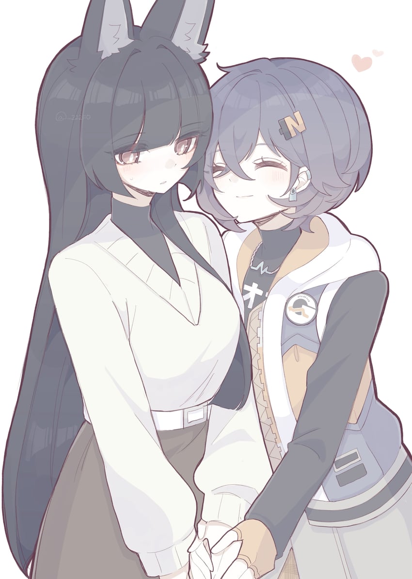 hoshimi miyabi and belle (zenless zone zero) drawn by zzzii0