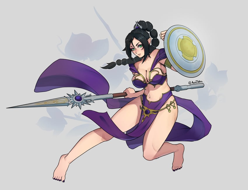 shadowheart and shar (dungeons & dragons and 2 more) drawn by acejw