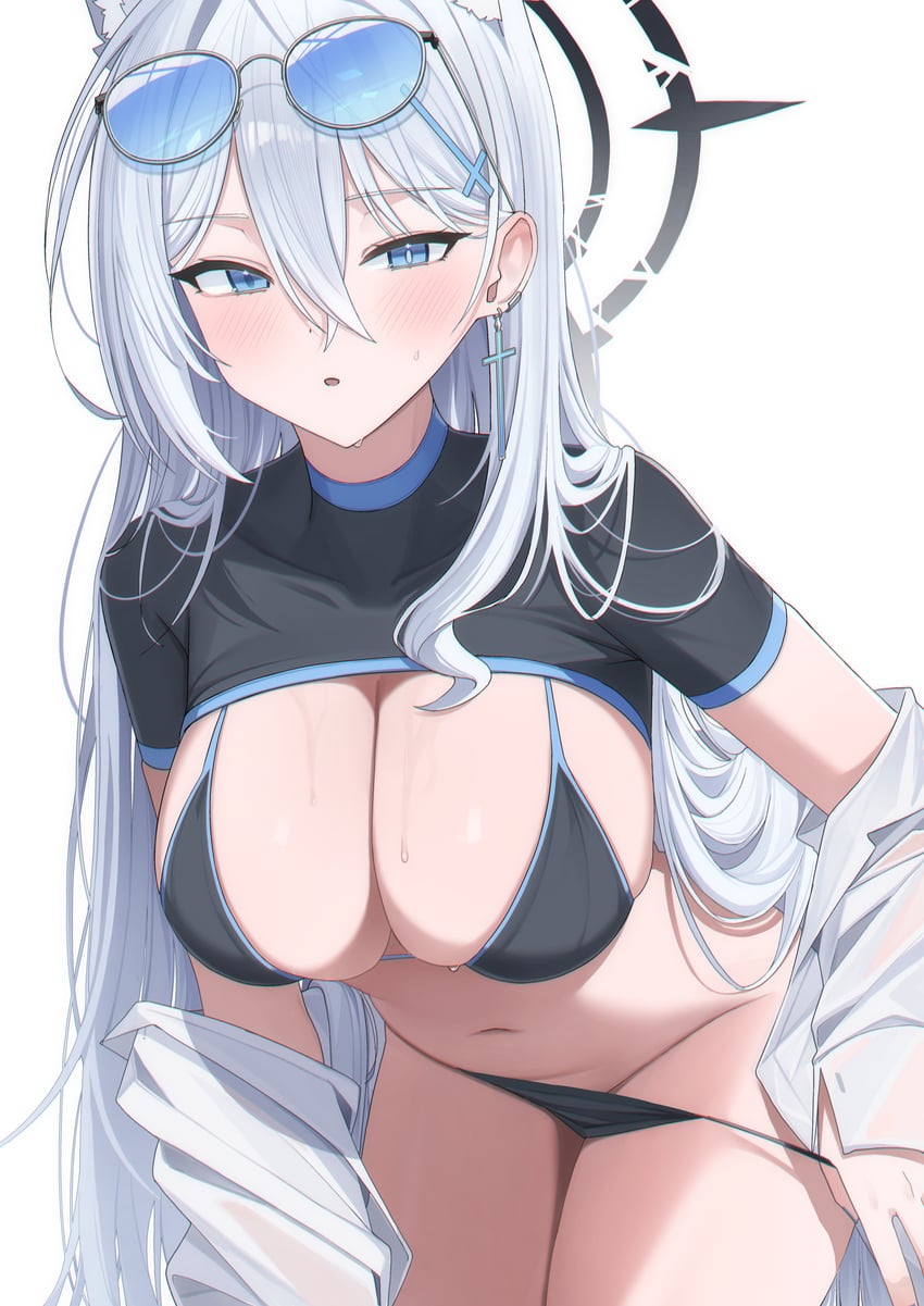 shiroko and shiroko terror (blue archive) drawn by pang-yo