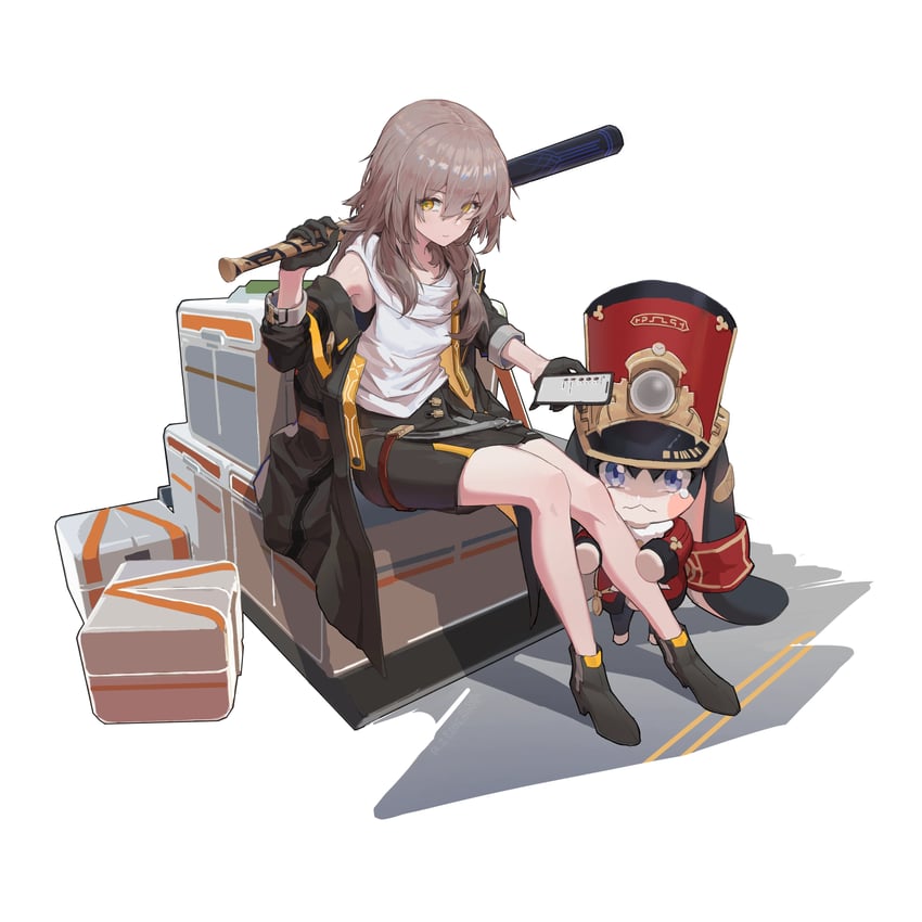 trailblazer, stelle, and pom-pom (honkai and 1 more) drawn by zhoudi