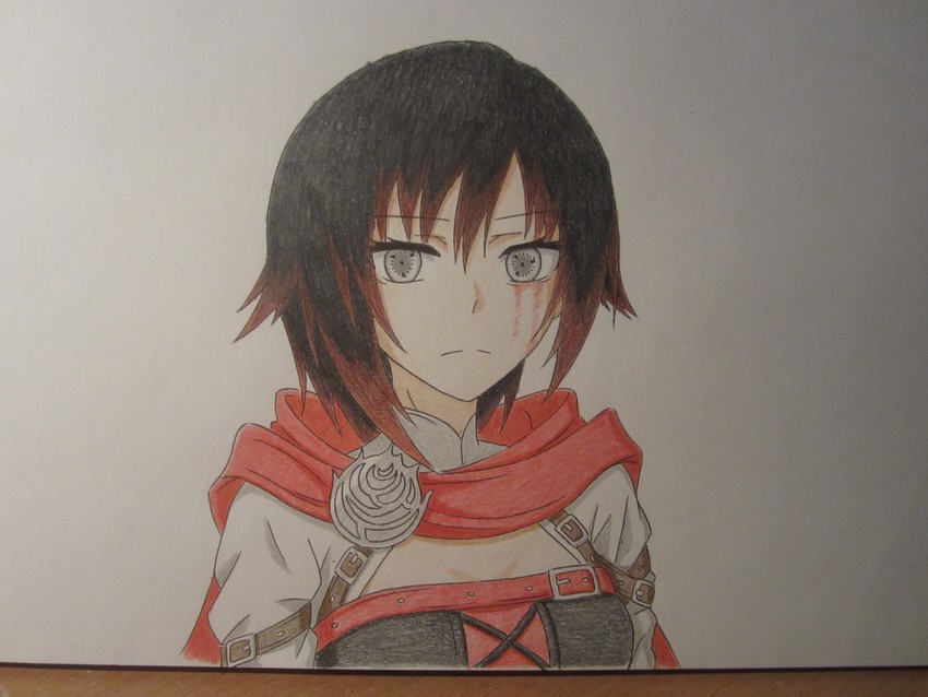 ruby rose (rwby and 2 more) drawn by xxsgtcampbell