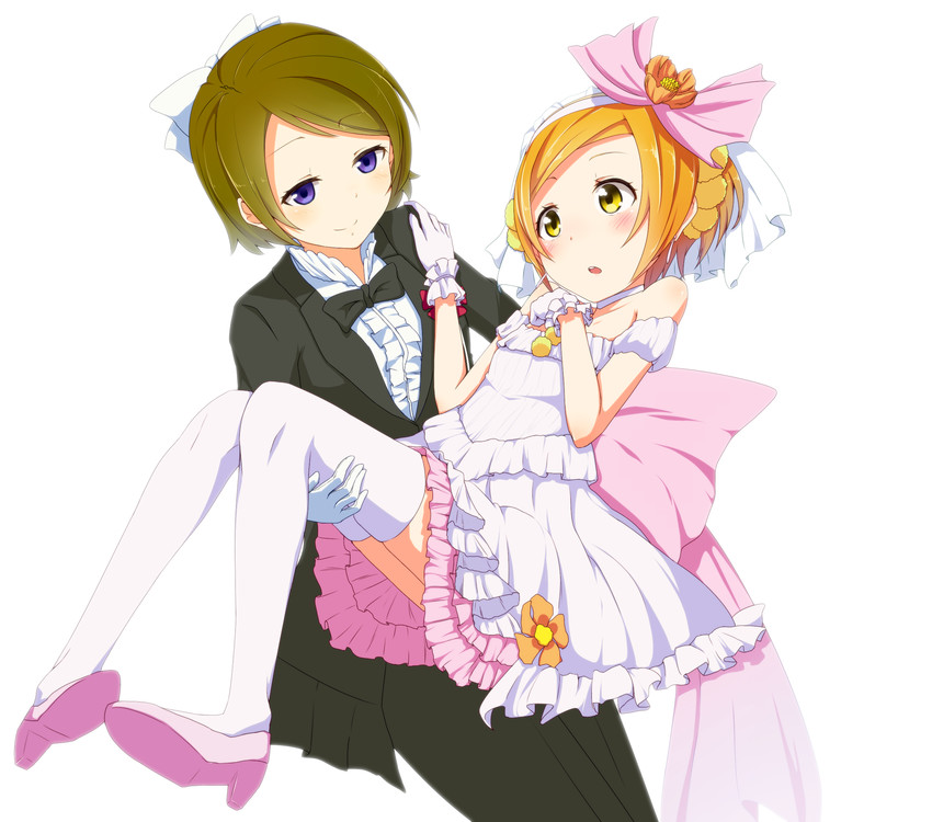 hoshizora rin and koizumi hanayo (love live! and 1 more) drawn by awara_t
