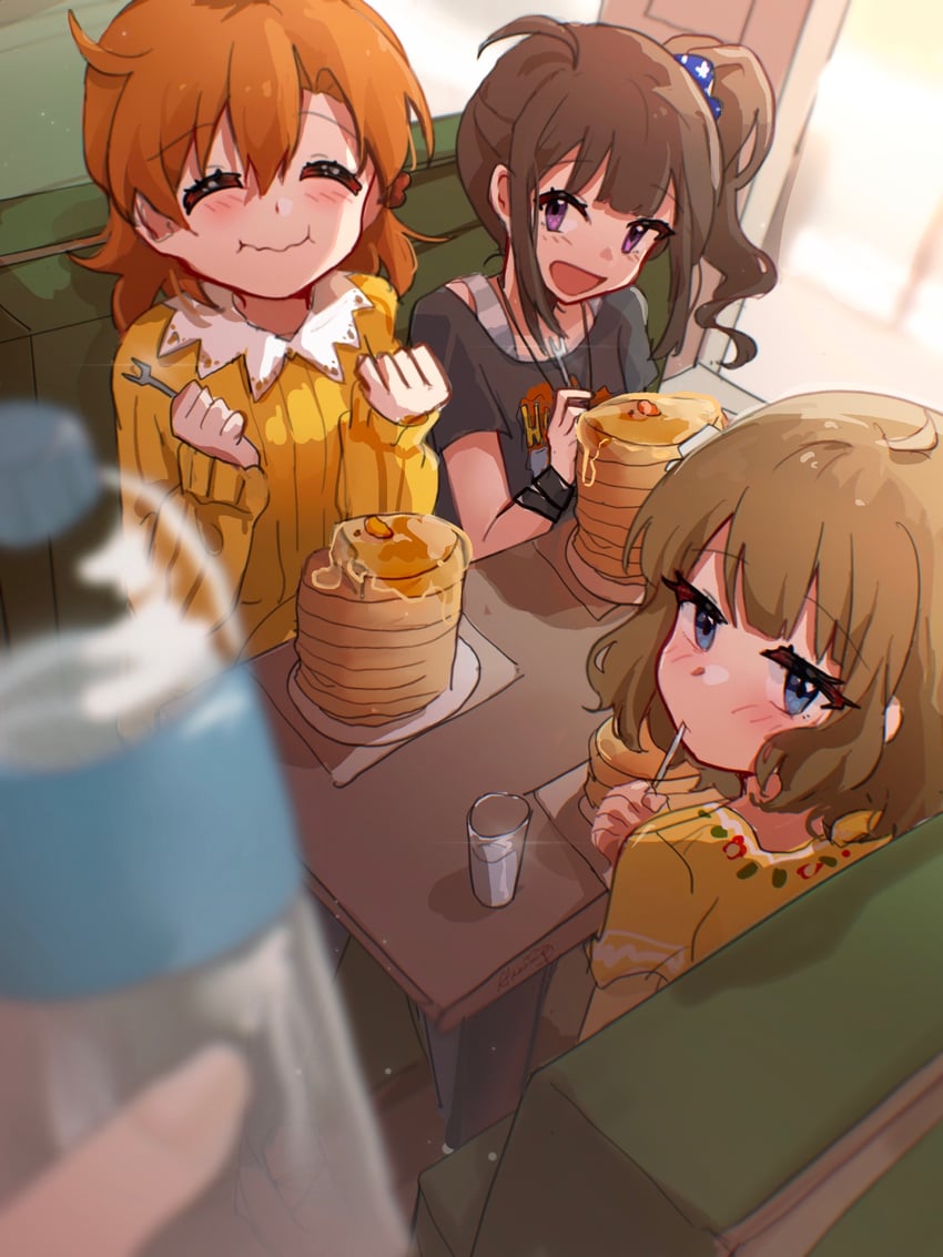 suou momoko, yokoyama nao, and yabuki kana (idolmaster and 1 more) drawn by nnnn