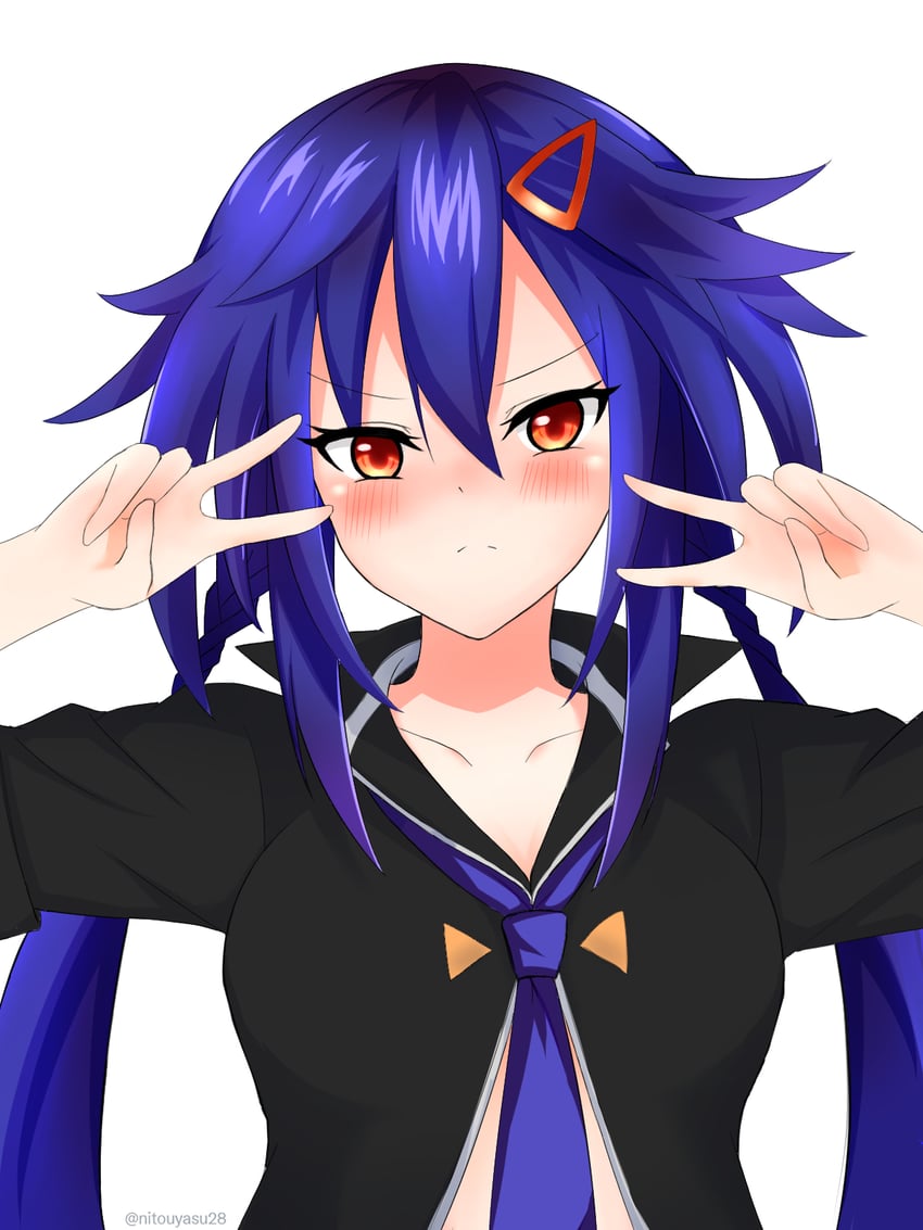 ankokuboshi kurome (neptune and 1 more) drawn by nitoya