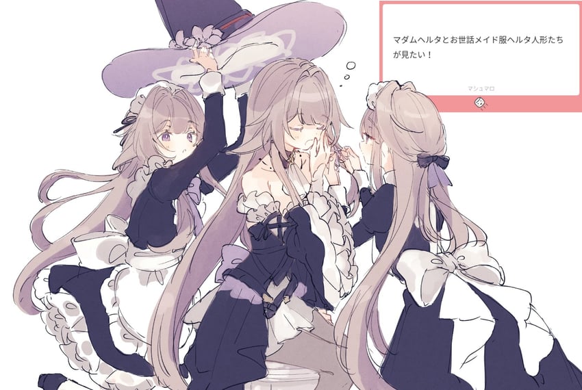 herta and the herta (honkai and 2 more) drawn by genshou_ex