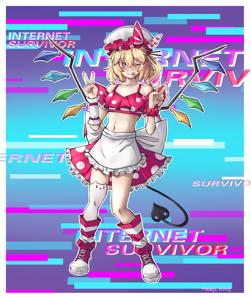 flandre scarlet (touhou and 1 more) drawn by hakurei_fling