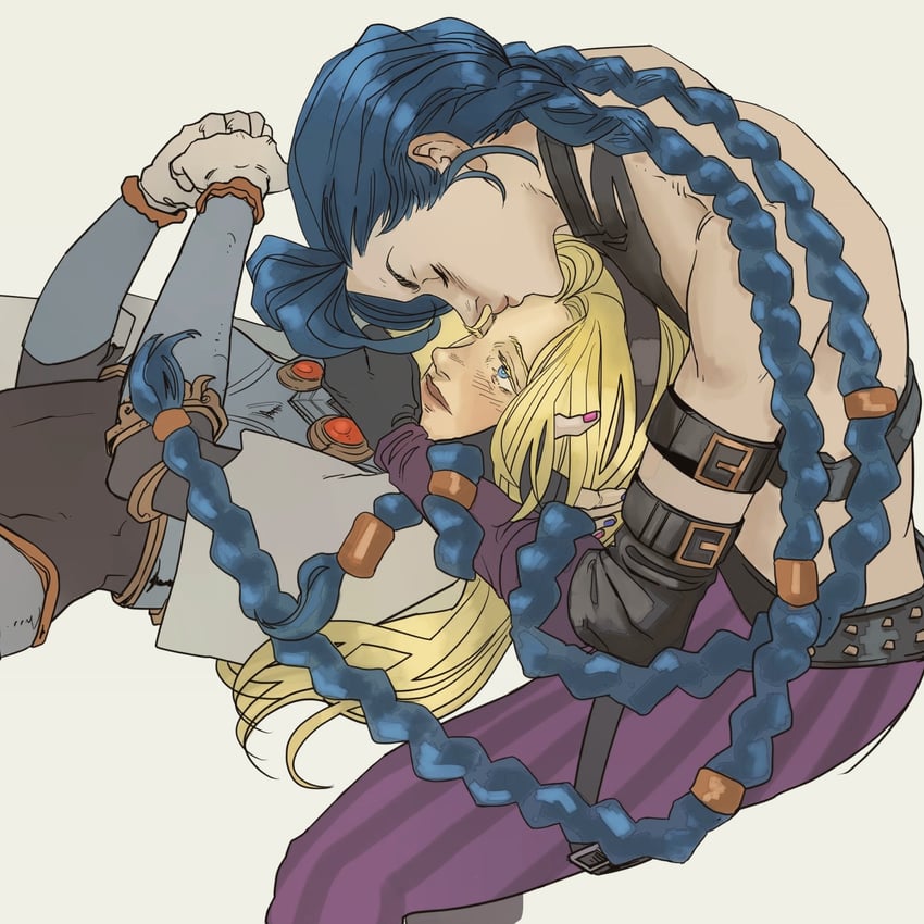 jinx, lux, and arcane jinx (league of legends and 1 more) drawn by marceline2174