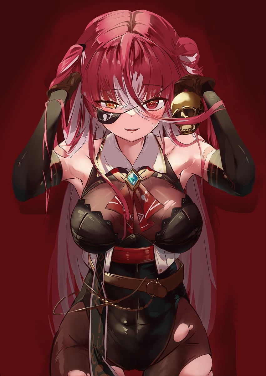 houshou marine and dokuro-kun (hololive) drawn by youye_youe