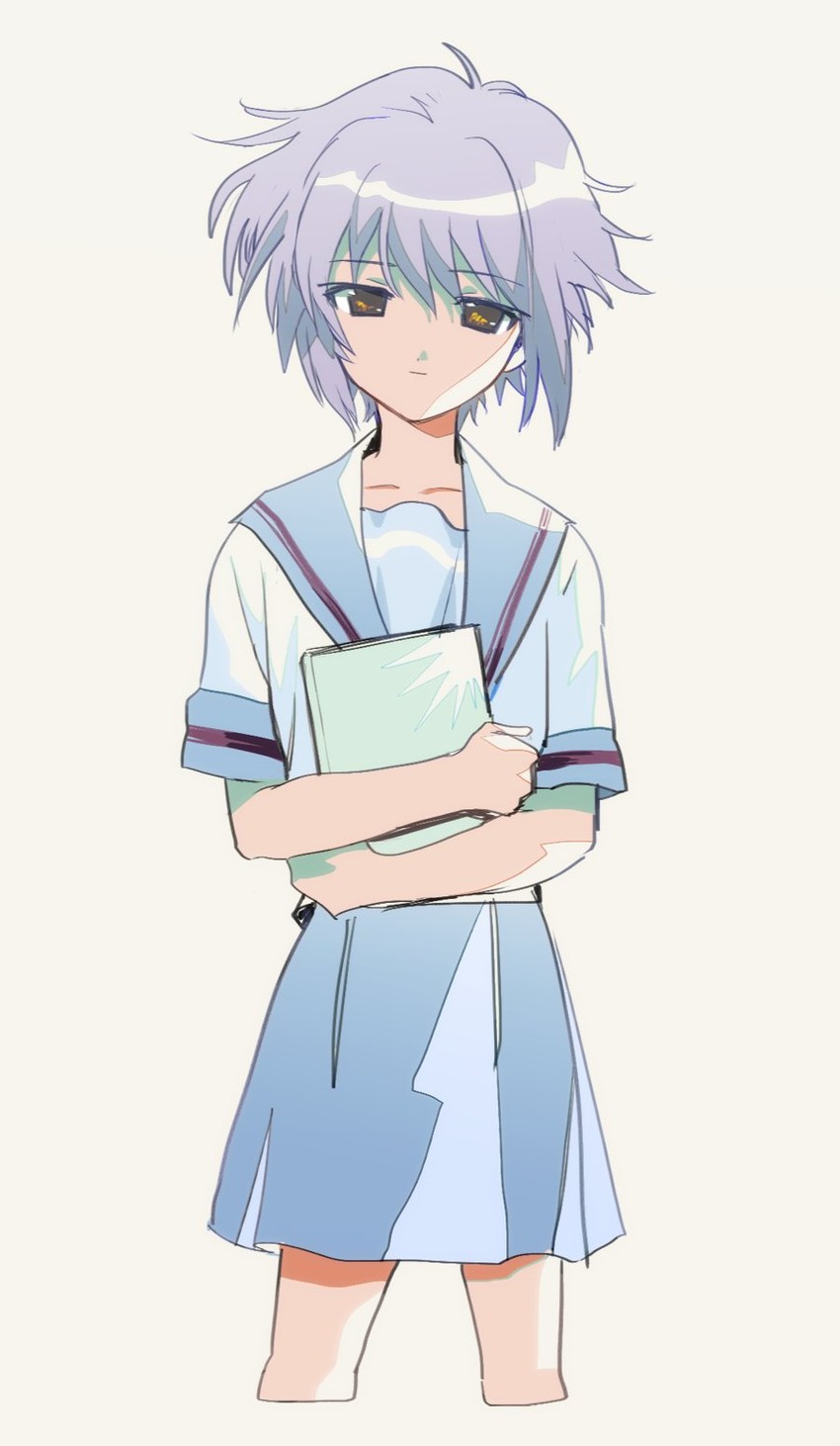 nagato yuki (suzumiya haruhi no yuuutsu) drawn by souma_(soumadian)