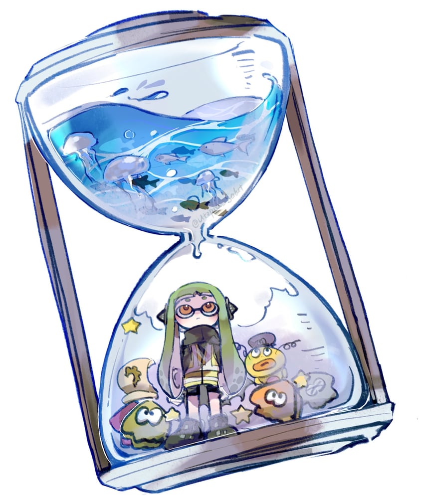 agent 3 and zapfish (splatoon and 1 more) drawn by utopia_salut