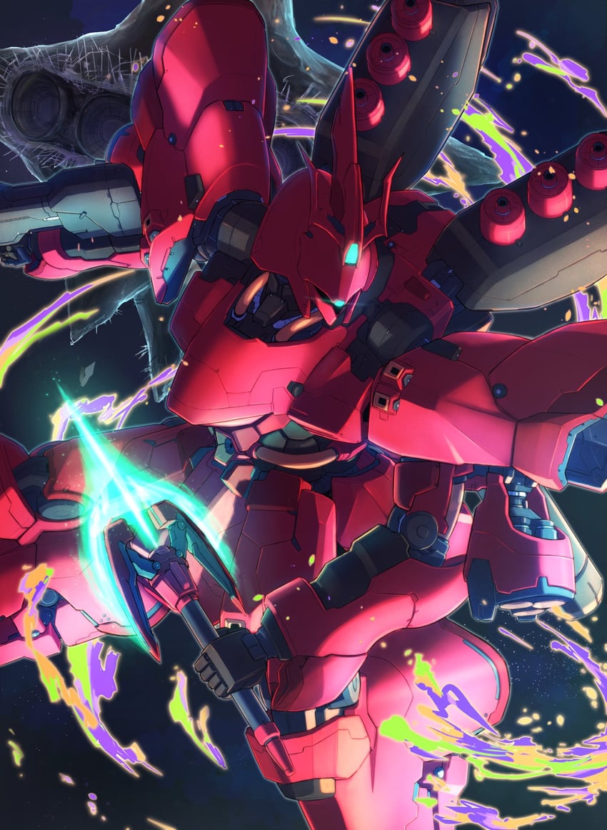 sazabi (gundam and 1 more) drawn by nori_(arara105)