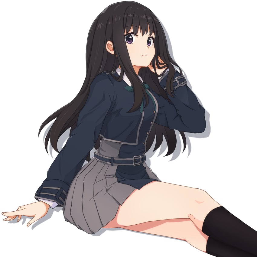 inoue takina (lycoris recoil) drawn by sumishake