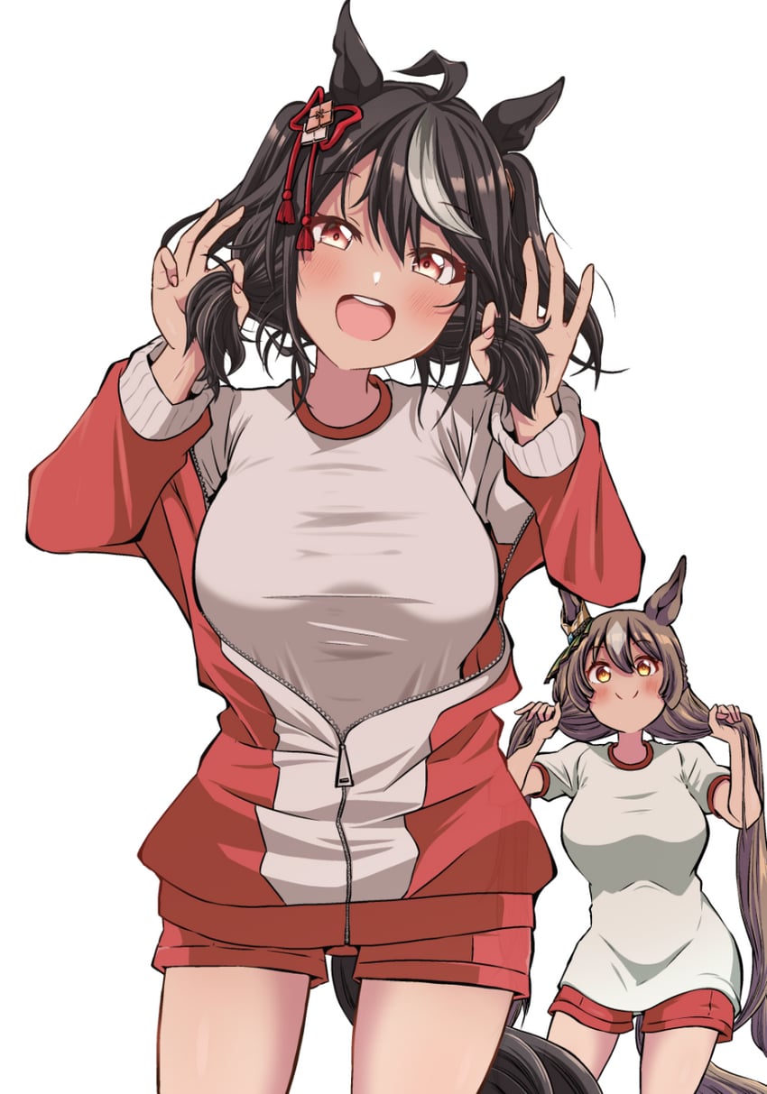 satono diamond and kitasan black (umamusume) drawn by shino_(ponjiyuusu)