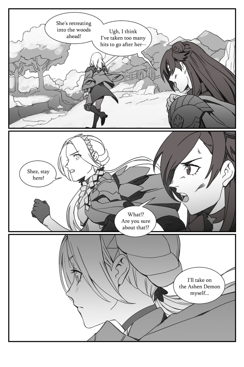 female byleth, edelgard von hresvelg, and female shez (fire emblem and 2 more) drawn by radiostarkiller