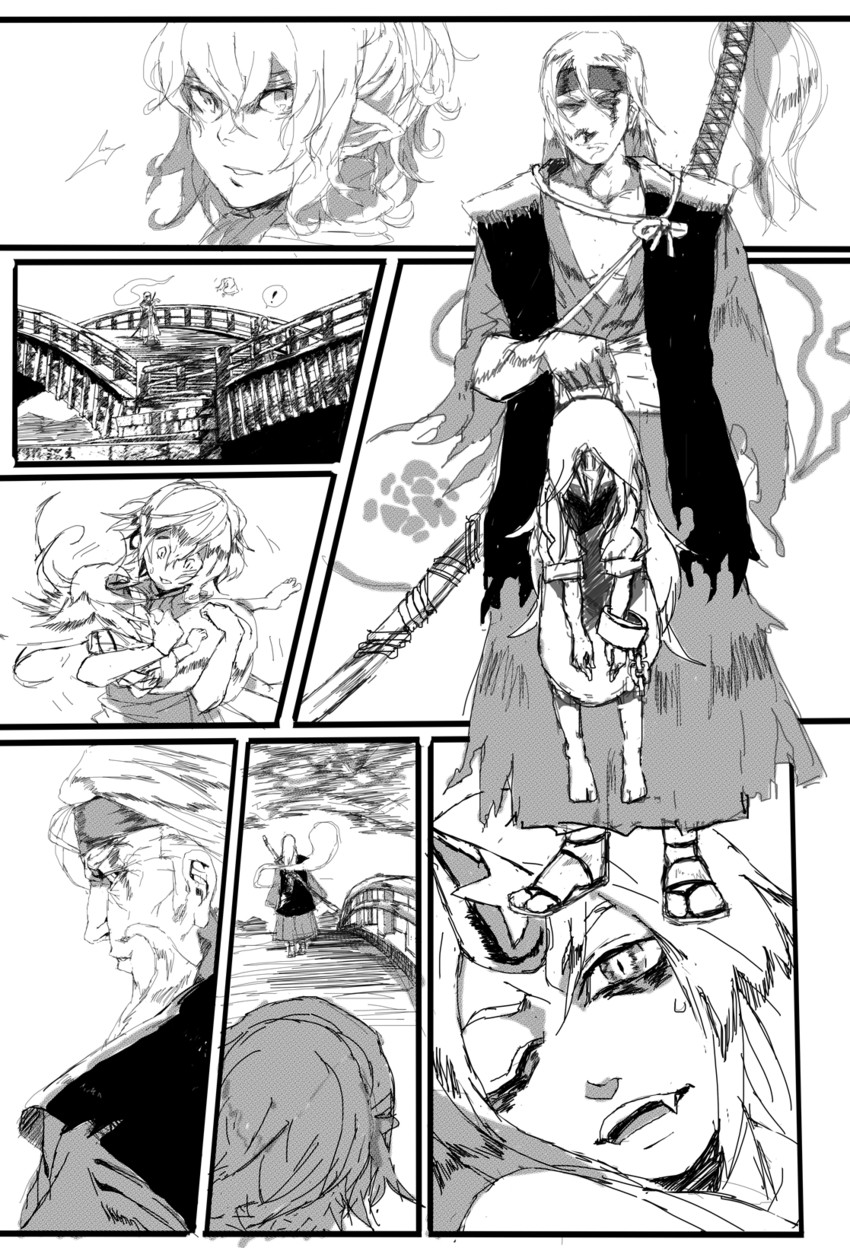mizuhashi parsee, hoshiguma yuugi, and konpaku youki (touhou) drawn by mizuno_(soutaman)