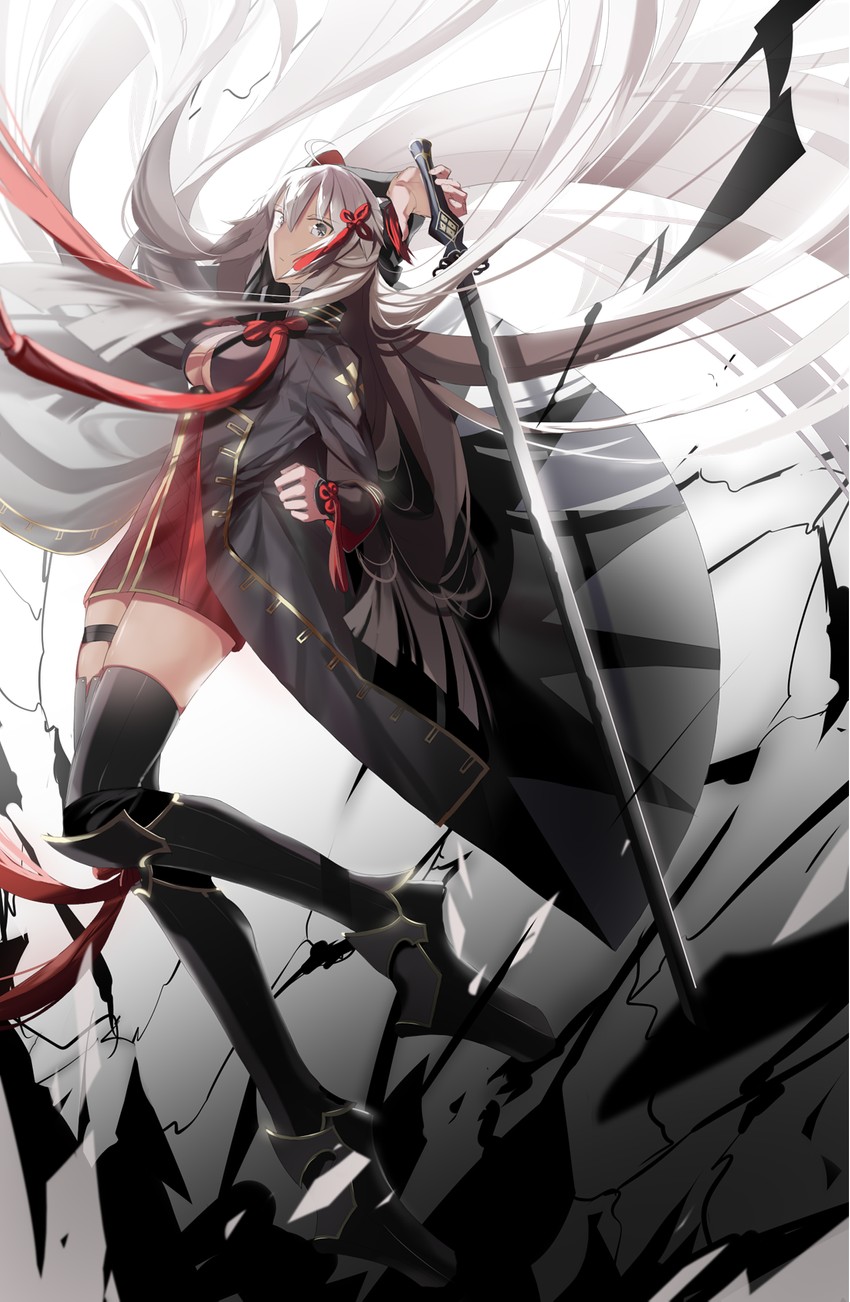 okita souji and okita souji alter (fate and 1 more) drawn by grape_(grapedraws)