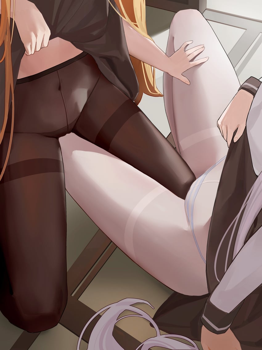 tokisaki mio and tokisaki asaba (original) drawn by niliu_chahui