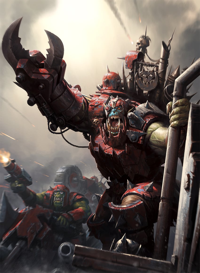 ork (warhammer 40k and 1 more) drawn by darren_tan
