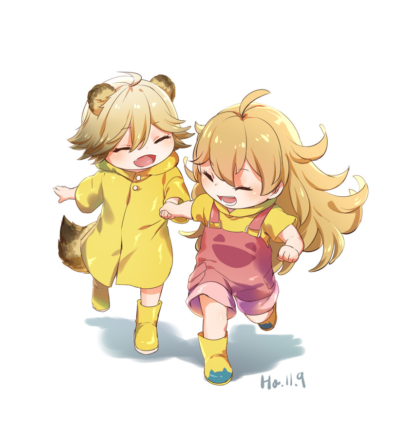 inuzuka tsumugi and poco (amaama to inazuma and 1 more) drawn by ha_(156222)