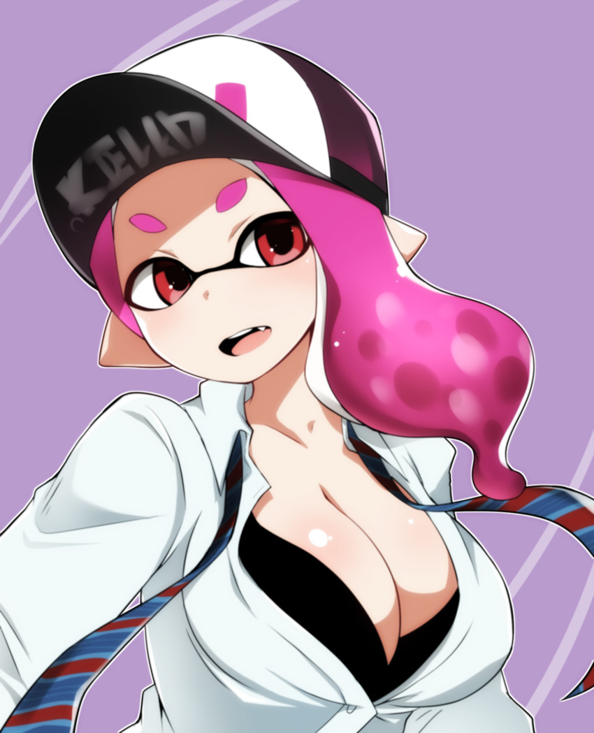 inkling player character and inkling girl (splatoon and 1 more) drawn by uzura_kazuhisa