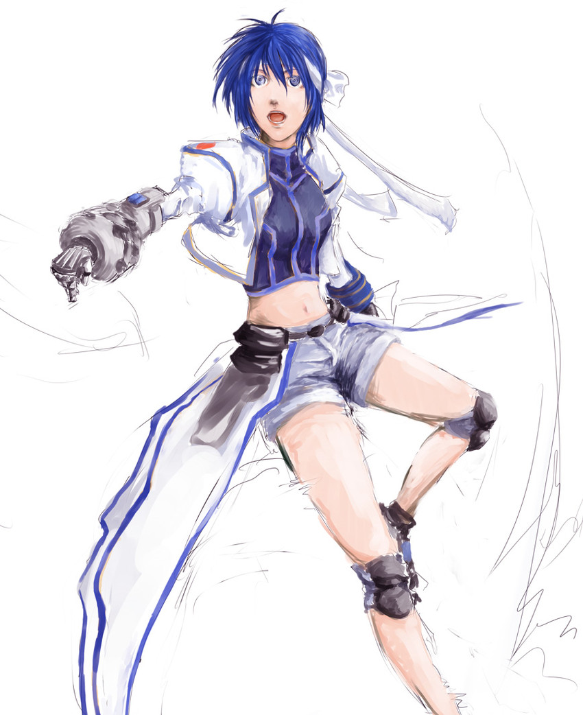 subaru nakajima and revolver knuckle (lyrical nanoha and 1 more) drawn by aocha