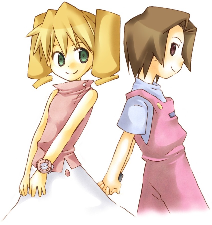 junmai karin and amazake arika (medarot and 1 more) drawn by kidani_mami