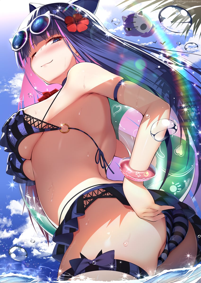 stocking and honekoneko (panty & stocking with garterbelt) drawn by migumigu