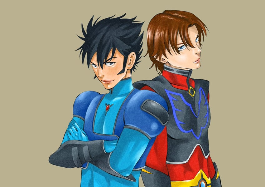 kabuto kouji and duke fleed (mazinger and 2 more)