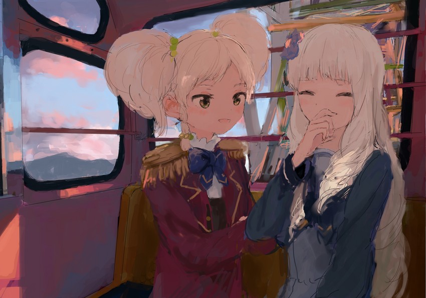 shirogane lily and nikaido yuzu (aikatsu! and 1 more) drawn by as4kla