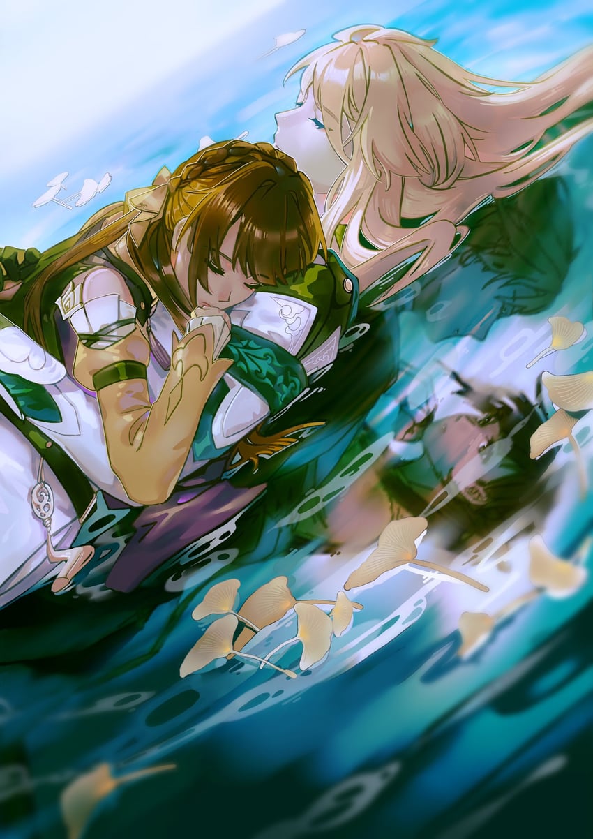 li sushang, luocha, sushang, and otto apocalypse (honkai and 2 more) drawn by linden_bd