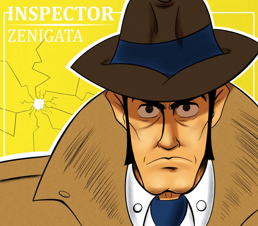 zenigata kouichi (lupin iii) drawn by aldoesart