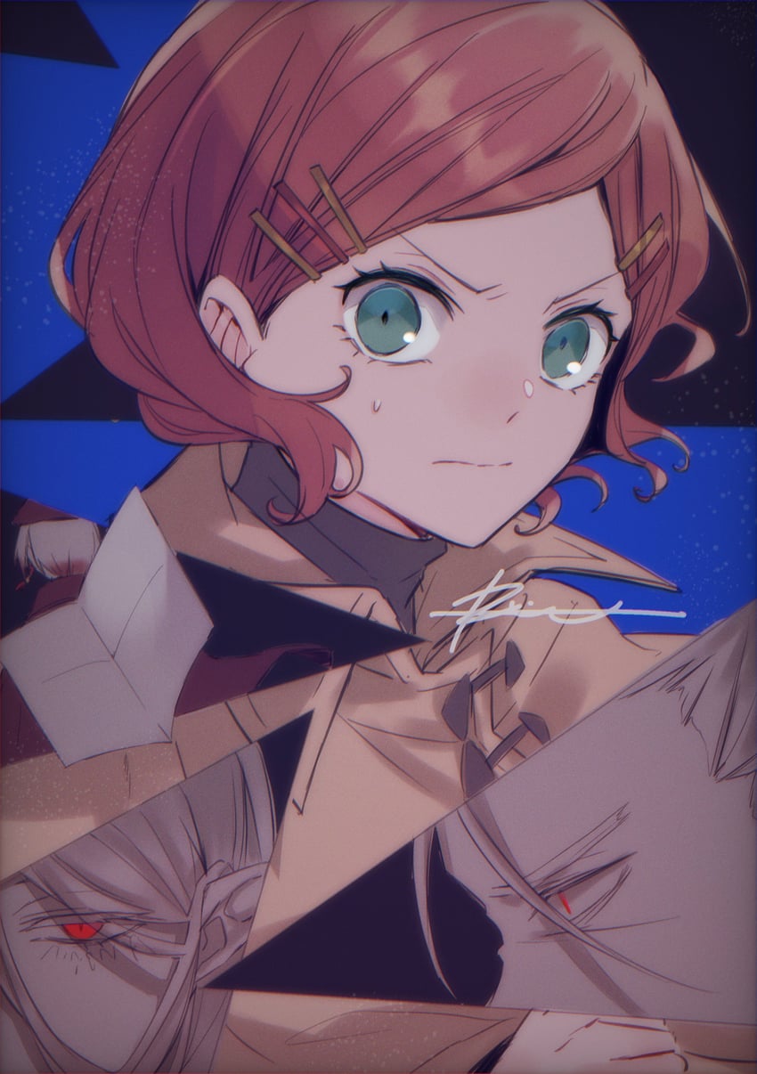 koda aya, bram stoker, and fukuchi ouchi (bungou stray dogs) drawn by r1kuuw