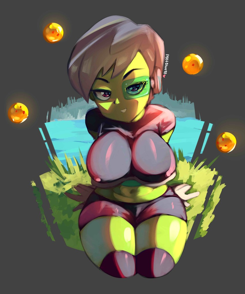 cheelai (dragon ball and 2 more) drawn by postblue98