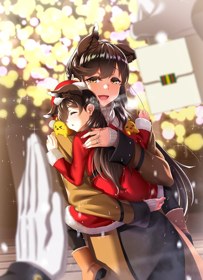manjuu and atago (azur lane) drawn by kagiyama_(clave)