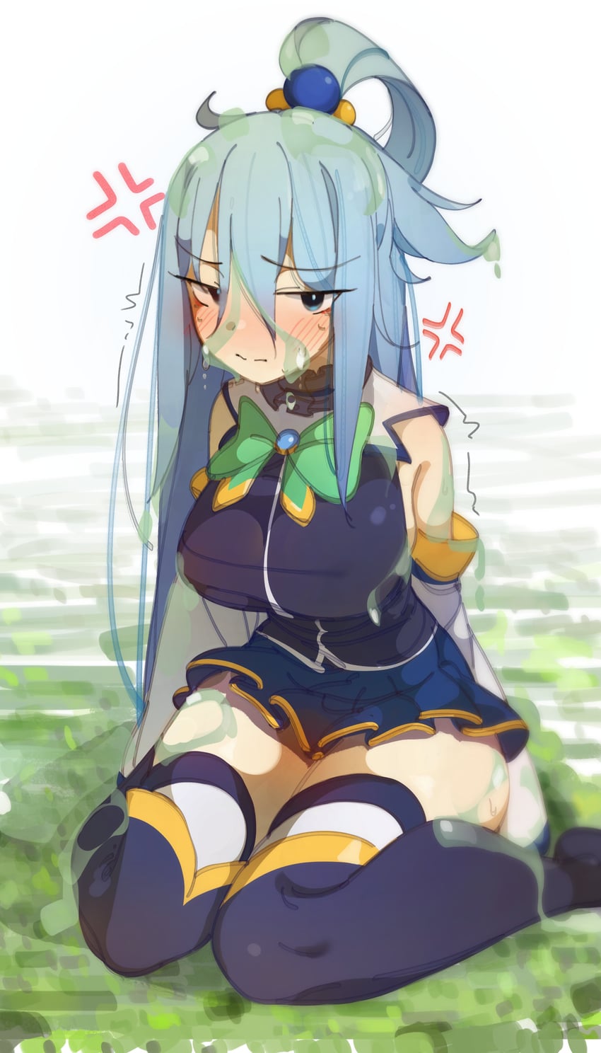 aqua (kono subarashii sekai ni shukufuku wo!) drawn by deko_morii