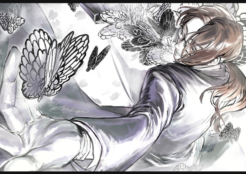 gregor (project moon and 1 more) drawn by kokoda_wa