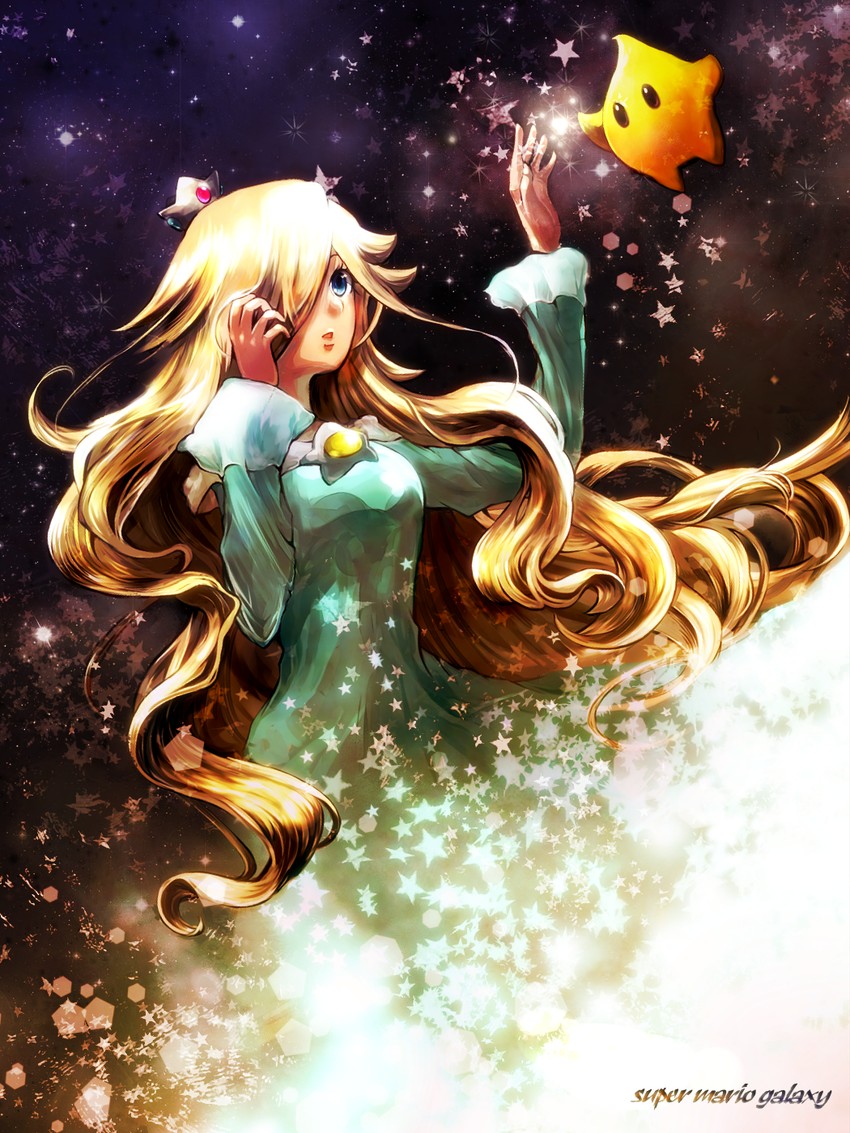 rosalina and luma (mario and 1 more) drawn by tama_(morisbr)