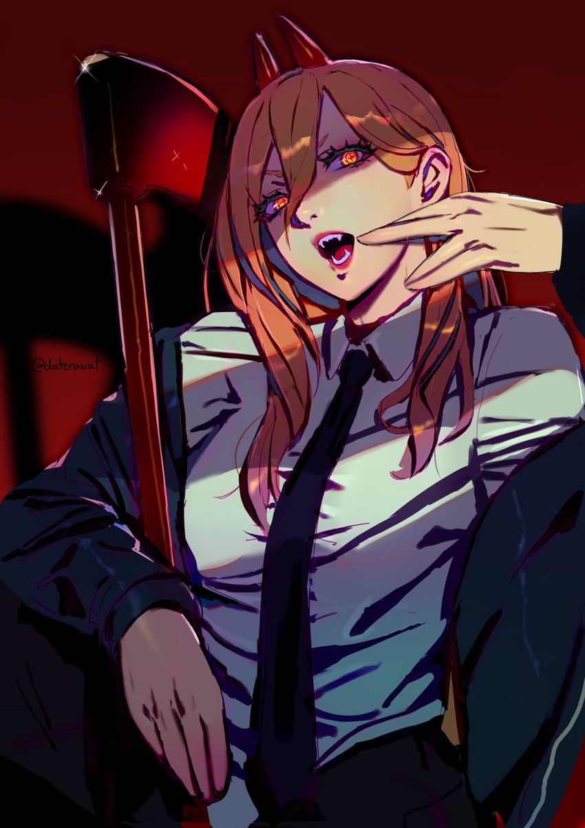 power (chainsaw man) drawn by datcravat