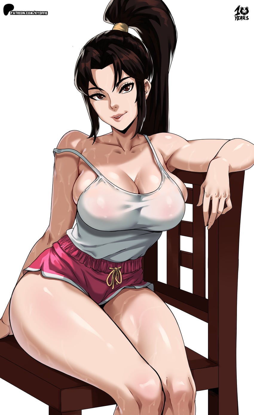 shiranui mai (street fighter and 2 more) drawn by kyoffie