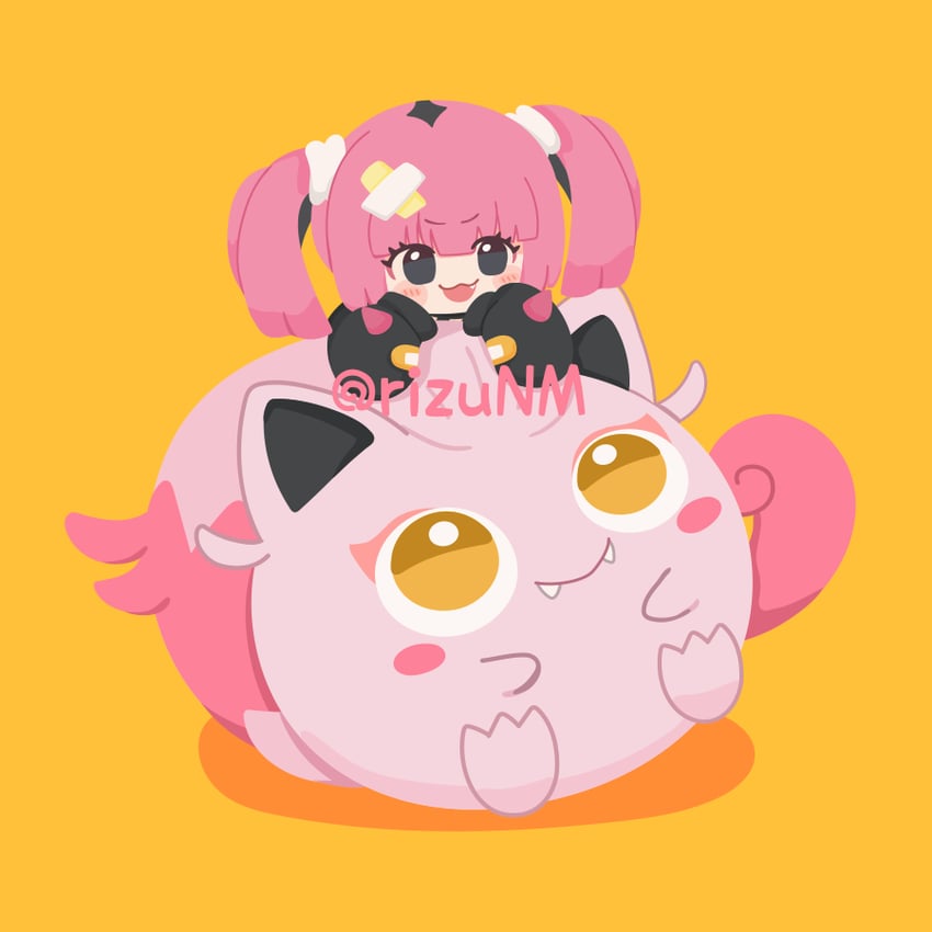 coral and scream tail (pokemon and 1 more) drawn by rizu_(rizunm)