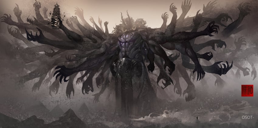 gu yue fang yuan and spectral soul demon venerable (reverend insanity) drawn by osot-